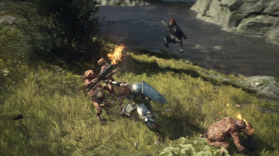 Official Dragon’s Dogma 2 combat illustration